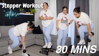 30 MIN STEPPER WORKOUT  intense GLUTE workout at home [upl. by Akerley]