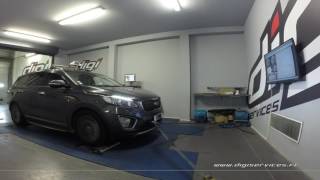 Kia Sorento 22 CRDI 200cv AUTO Reprogrammation Moteur  212cv Digiservices Paris 77 Dyno [upl. by Melodee880]