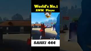 NO1 AWM PLAYER  SANKI 444  AWM KING  SANKI 444 VS RAISTAR  short no1 rokafied freefiremax [upl. by Walburga326]