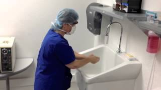 CVTC Scrubbing Gloving and Gowning Part 1 Scrubbing [upl. by Glorianna]