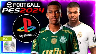 NOVO PES 2024 COM BRASILEIRÃO PS2 ISO DOWNLOAD GRATUITO JULHO [upl. by Saddler429]