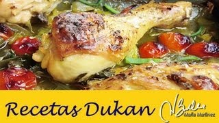 Adelgazar Pollo a la Provenzal Dieta Dukan Crucero  Diet Provenzal Roast Chicken [upl. by Tessy152]