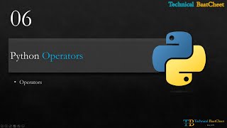 6 Python Operators  Arithmetic Operators in Python  Technical BaatCheet [upl. by Angelia]