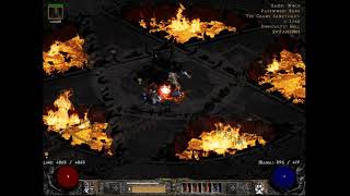 Diablo 2 LoD wolf barb easy Chaos run [upl. by Happ237]