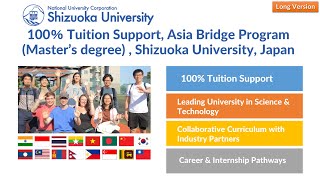 100％ Tuition Support Asia Bridge Program Masters degree Shizuoka University Japan [upl. by Lomaj]