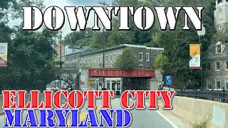 Ellicott City  Maryland  4K Downtown Drive [upl. by Ashly]