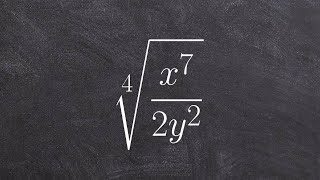 Rationalize the denominator of fourth root of a rational monomial [upl. by Aiehtela]