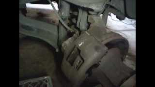 95 Dodge 3500 frt brake pads replacement [upl. by Enoid666]