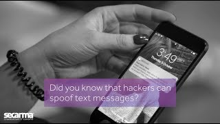 Did you know hackers can spoof SMS texts  Secarma [upl. by Cleveland]