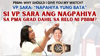 VP SARA NAGPAHIYA SA PMA GRAD DAHIL SA RELO NI PBBM [upl. by Hedges]