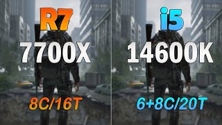 i5 14600K vs Ryzen 7 7700X Benchmark and test in 4 Games [upl. by Iznek]