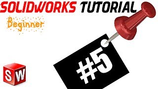 SolidWorks Beginner Tutorial 5 Using Mouse Orientations normal to edit sketch [upl. by Nnagem]