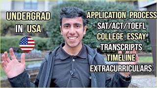 Undergrad in US Everything You Need To Know  Application Timeline  Step By Step [upl. by Ijic]