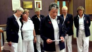 Welsh Seniors Ladies Golf Team  Sing [upl. by Alleuqahs]