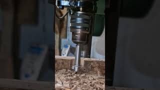 Forstner bit shorts diy woodworking lifehacks tools diywoodworking woodworkingtools [upl. by Ttayh264]