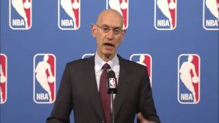 Commissioner Adam Silver on HackaShaq rule change [upl. by Sitoiganap]