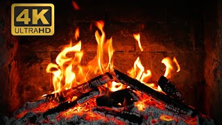 🔥 12 HOURS ULTRA HD 4K Fireplace Timeless Peace with Burning Logs amp Soft Crackling Fire Sounds [upl. by Raffarty]