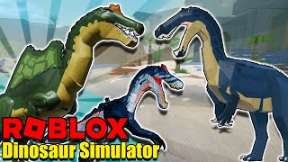 The MEGA SPINOSAURUS UPDATE  Roblox Dinosaur Simulator [upl. by Rosaline]