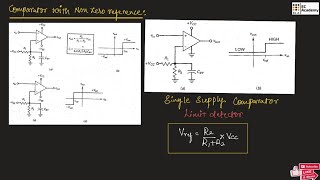 EPC30 Comparator with non zero reference  single supply comparator  level detector  EC Academy [upl. by Nibram985]