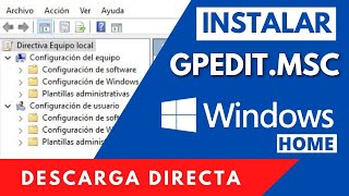 Install gpeditmsc in windows 10 2020 [upl. by Suckow]