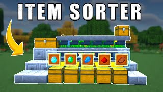 The EASIEST Automatic Item Sorter in Minecraft [upl. by Bouldon]