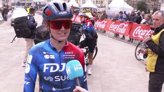 Nina Buisman post race interview after Brugge De Panne [upl. by Yahsal128]