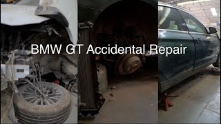 Bmw GT 3 seried major accidental repair [upl. by Giardap]