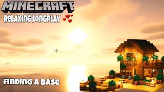 Minecraft Relaxing Longplay  Finding A Peaceful Base For Home No Commentary 121 [upl. by Aisatsana]