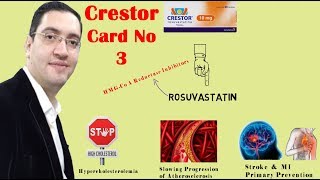 Crestor rosuvastatin  كريستور لعلاج الكوليسترول والدهون الثلاثية  Drug card [upl. by Donni]