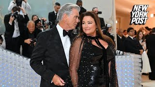 Viral tweet attempting to shame Pierce Brosnan’s wife Keely Shaye Smith backfires [upl. by Nylidam]