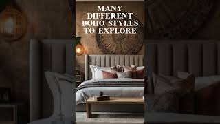 Boho Bedroom Decor Ideas  Ways to Style a Boho Bedroom  Interior Design Shorts [upl. by Thurlough]