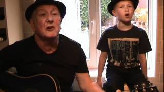 The Locomotion  Little EvaKylie Minogue  acoustic cover by Matthew and his Grandad [upl. by Nolyak871]