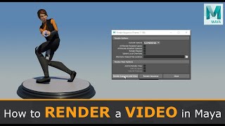 How To Render High Quality Video in Maya Basic [upl. by Annirok995]