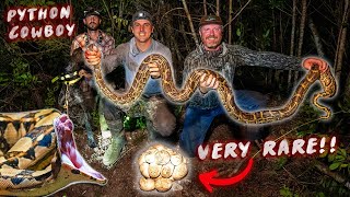 BITTEN by a GIANT SNAKE in the Everglades Hunting w quotThe Python Cowboyquot Not Clickbait [upl. by Erdnaet]