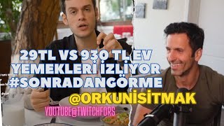 AMERİKALI AYNASIZ 29TL VS 930TL EV YEMEKLERİ İZLİYOR orkunisitmak [upl. by Dud]