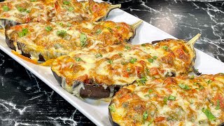 AUBERGINES FARCIES GRATINÉES 🍆 Recette végétarienne 🌱 Deli Cuisine [upl. by Ocirederf]