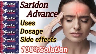 saridon advance tablet use in hindisaridon advance tablet use amp side effectssaridon tablet [upl. by Ettedo]