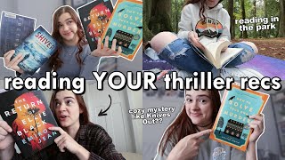 Reading YOUR Thriller Recommendations 🔪✨ reading vlog [upl. by Suk]