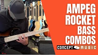 The New Ampeg Rocket Bass Combos with Shane at Concept Music [upl. by Ozkum]