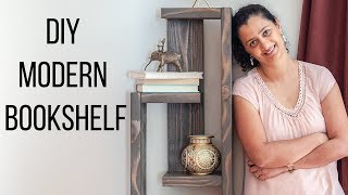 DIY Modern Bookshelf  in 5 easy steps [upl. by Attalanta408]