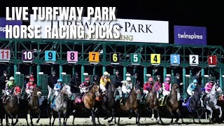 Live Turfway Park Horse Racing Picks [upl. by Niajneb]