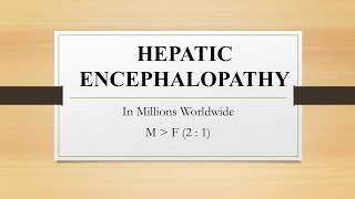 HEPATIC ENCEPHALOPATHY cirrhosis hepatitis liverfailure healthcare brain damage mental health [upl. by Sutniuq450]