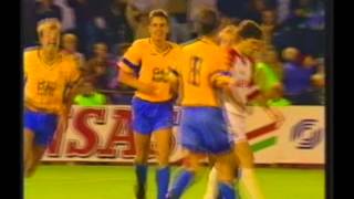 1991 September 18 Brondby Denmark 3 Zaglebie Lubin Poland 0 Champions League [upl. by Nawed282]