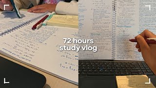 72 Hours of same life just with a new semester 🗒️☁ study vlog [upl. by Glanti]