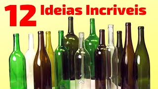 12 IDEIAS INCRÍVEIS de Artesanato com GARRAFA DE VIDRO [upl. by Cenac388]