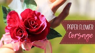 How To Make A Crepe Paper Flower Corsage [upl. by Llekcm817]