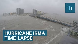 This timelapse shows Hurricane Irma slamming Miami Beach [upl. by Askwith176]