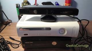 How To Set Up Xbox Kinect on Original 360 and New 360 [upl. by Cleasta]