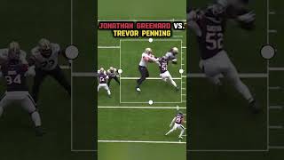 Film Breakdown Jonathon Greenard vs Trevor Penning [upl. by Adrianne540]