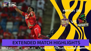 Extended Highlights  Trinbago Knight Riders vs St Kitts and Nevis Patriots  CPL 2024 [upl. by Leahpar]